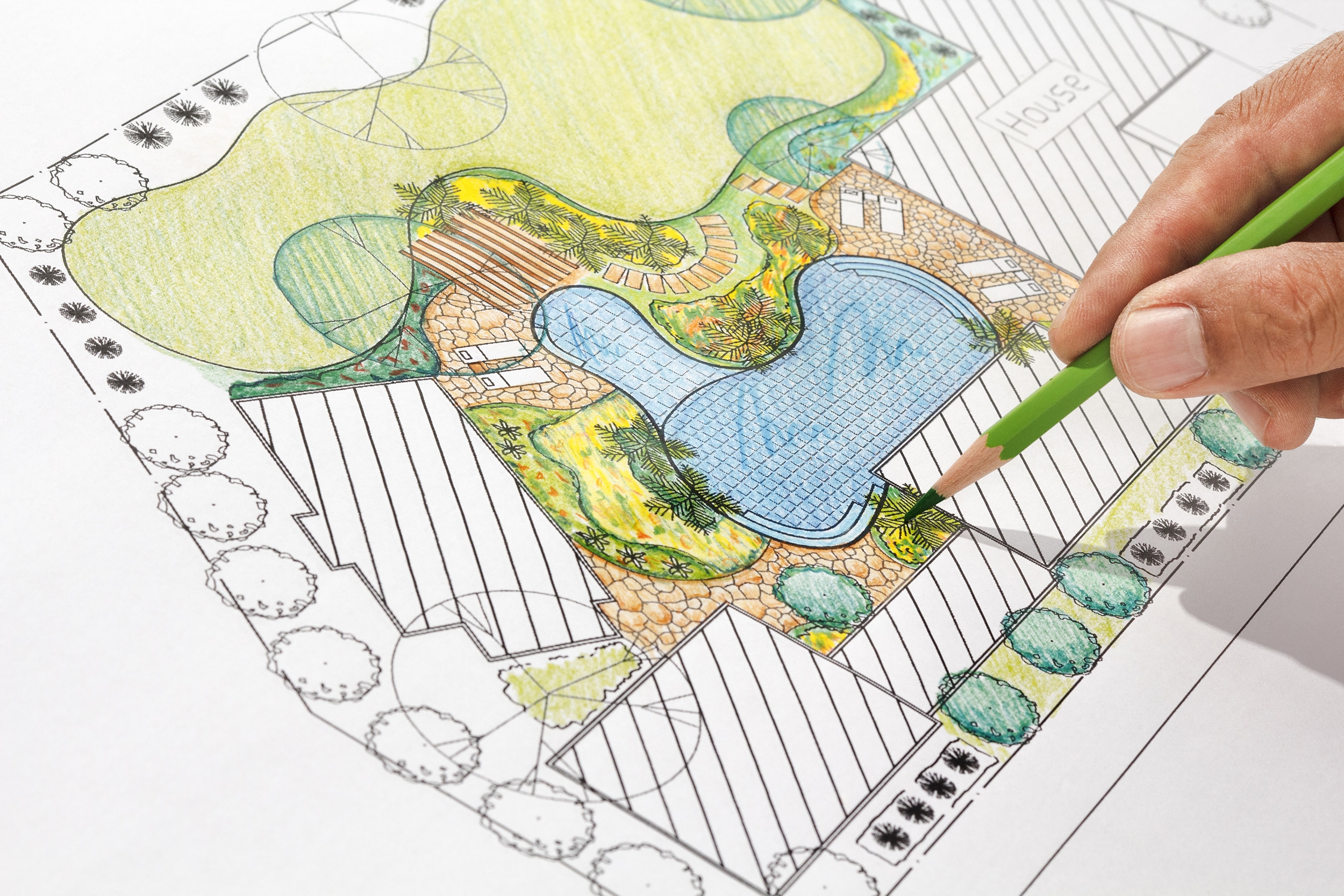 Design, map, floor plan garden - landscape architect Switzerland